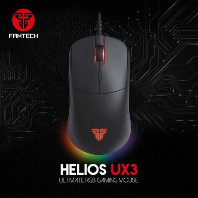 Miš FANTECH Helios UX3-B, gaming, žičani, crni   - Fantech