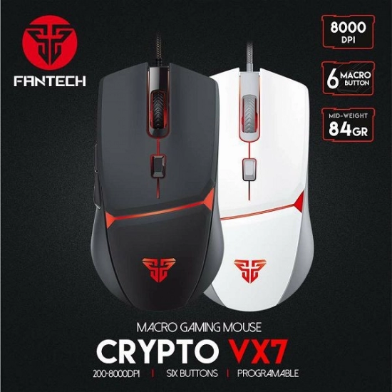 Miš FANTECH Crypto VX7, gaming, žičani, crni
