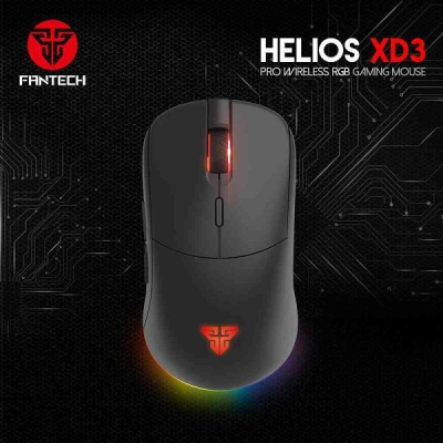 Miš FANTECH Helios XD3, gaming, žičani i bežični, crni   - Miševi