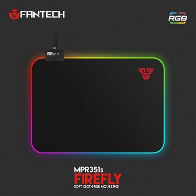 Podloga za miš FANTECH Firefly RGB MPR351S, 350x250, crna   - Podloge, oprema za miševe