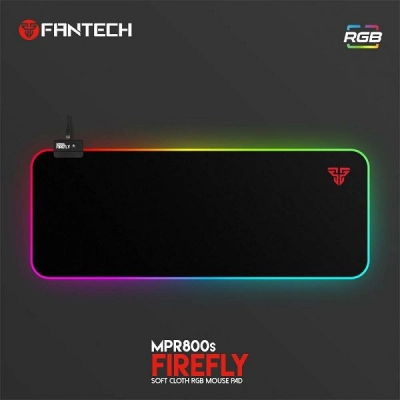 Podloga za miš FANTECH Firefly RGB MPR800S, 780x350, crna   - Podloge, oprema za miševe