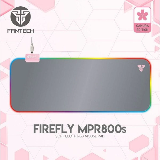 Podloga za miš FANTECH Firefly RGB MPR800S Sakura Edition, 800x350, sivo roza Podloga za miš FANTECH Firefly RGB MPR800S Sakura Edition, 800x350, sivo roza