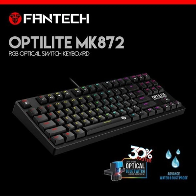 Tipkovnica FANTECH MK872RGB, mehanička, crna   - Fantech