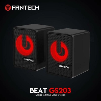 Zvučnici FANTECH, 3.5 mm + USB BEAT GS203, crni   - Zvučnici