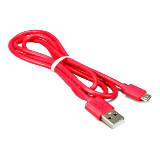 Kabel Raspberry Pi, USB micro B 2.0, 1m, crveni Kabel Raspberry Pi, USB micro B 2.0, 1m, crveni