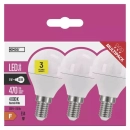 Žarulja LED E14 6W, 3000K, toplo svjetlo, set od 3 komada     EMOS