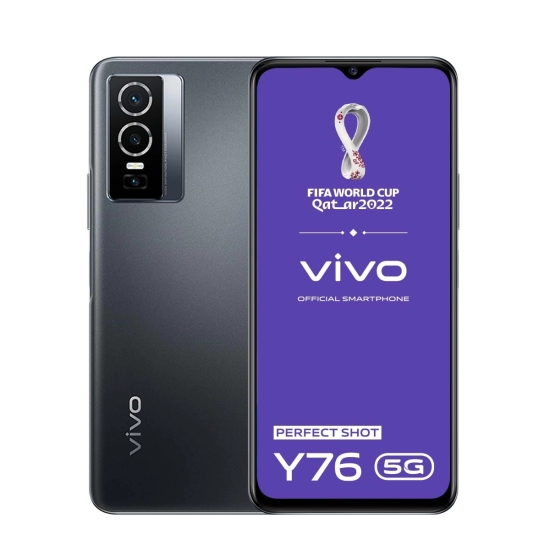 Smartphone VIVO Y76 5G (V2124), 6.58incha, 8GB, 128GB, Funtouch OS 12, crni (midnight space)