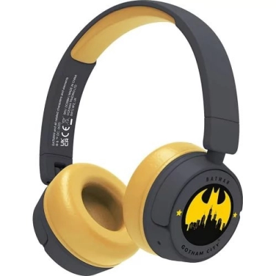 Dječje slušalice OTL, Batman Gotham City, bežične, bluetooth, crne   - Audio slušalice