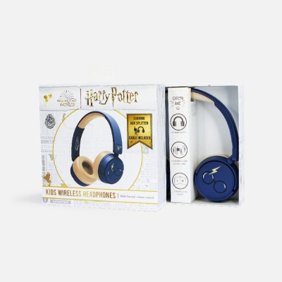 Dječje slušalice OTL, Harry Potter Kids, naglavne, bežične, bluetooth, mikrofon, navy plave   - Audio slušalice