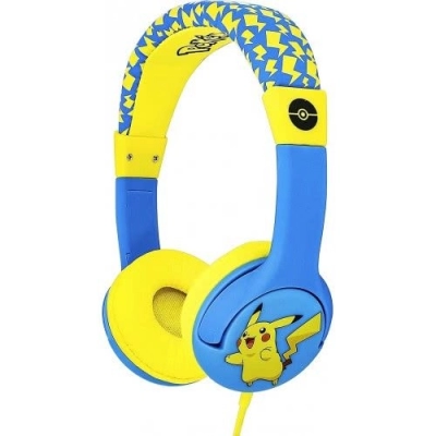 Dječje slušalice OTL, Pokemon Pikachu, naglavne, 3.5mm, plavo žute   - Audio slušalice
