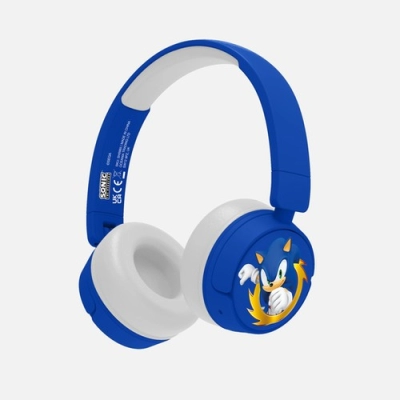Dječje slušalice OTL, Sonic The Hedgehog, Kids, bežične, bluetooth, plavo bijele   - Audio slušalice