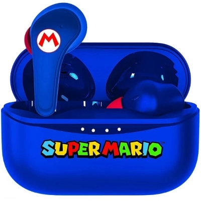 Dječje slušalice OTL, Super Mario, TWS, in-ear, bežične, bluetooth, plave   - Slušalice za smartphone