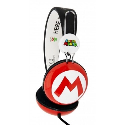 Dječje slušalice OTL, Super Mario Icon Dome Teen, naglavne, 3.5mm, crveno crne   - Audio slušalice