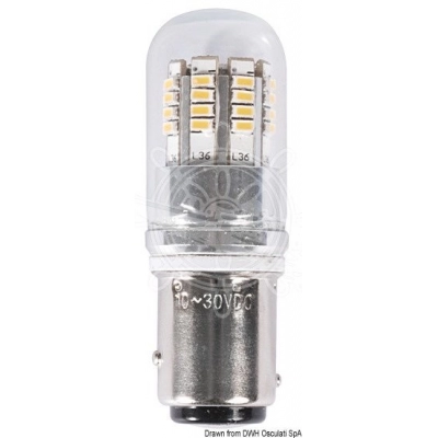 Žarulja LED BAY15D za navigacijska svjetla - 12/24V 2W, 14.444.01   - Brodska oprema