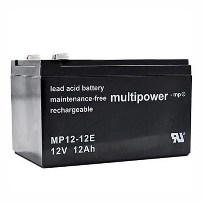 Baterija akumulatorska MULTIPOWER MP12-12E, 12V, 12Ah, 151x98x93 mm   - Akumulatorske baterije