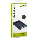 Prijenosno napajanje powerbank GOOBAY 8000mAh, 2x USB A 2.0, USB micro B 2.0, Power Delivery,s LED svijetlom i kompasom, solarno punjenje, crni