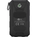 Prijenosno napajanje powerbank GOOBAY 8000mAh, 2x USB A 2.0, USB micro B 2.0, Power Delivery,s LED svijetlom i kompasom, solarno punjenje, crni