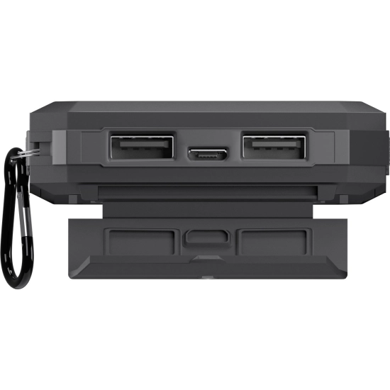 Prijenosno napajanje powerbank GOOBAY 8000mAh, 2x USB A 2.0, USB micro B 2.0, Power Delivery,s LED svijetlom i kompasom, solarno punjenje, crni