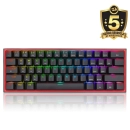 Tipkovnica REDRAGON FIZZ PRO K616 RGB, mehanička, bežična, žičana, crveni switch, crna