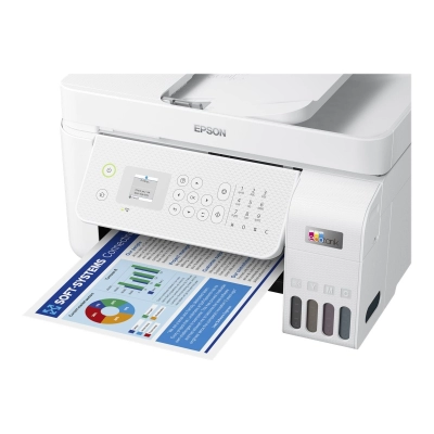 Multifunkcijski printer EPSON EcoTank L5296, USB, WiFi, A4, bijeli   - Tintni printeri
