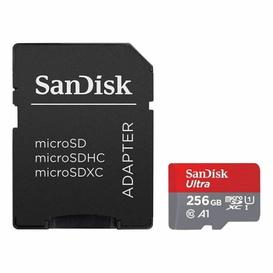 Memorijska kartica SANDISK SDSQUAC-256G-GN6MA, Ultra microSDXC, 256GB, A1 Class 10 UHS-I, 150MB/s + SD Adapter 