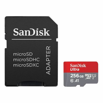 Memorijska kartica SANDISK SDSQUAC-256G-GN6MA, Ultra microSDXC, 256GB, A1 Class 10 UHS-I, 150MB/s + SD Adapter - Memorijske kartice Memorijska kartica SANDISK SDSQUAC-256G-GN6MA, Ultra microSDXC, 256GB, A1 Class 10 UHS-I, 150MB/s + SD Adapter - Memorijske kartice