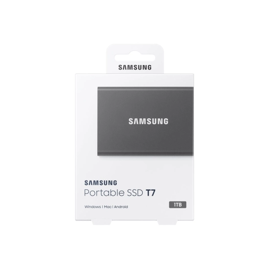 SSD vanjski 1000 GB SAMSUNG T7 MU-PC1TOT/WW, 1.050/1.000 MB/s, USB 3.2, sivi