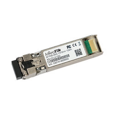 Modul MIKROTIK, SFP/SFP+/SFP28 module, 1/10/25G, Single m. 10km - Podatkovni kabeli Modul MIKROTIK, SFP/SFP+/SFP28 module, 1/10/25G, Single m. 10km - Podatkovni kabeli