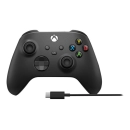 Gamepad MICROSOFT Xbox, 1V8-00015, bežični, USB-C, za PC/Xbox One/Android/iOS, crni