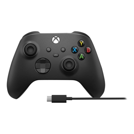 Gamepad MICROSOFT Xbox, 1V8-00015, bežični, USB-C, za PC/Xbox One/Android/iOS, crni