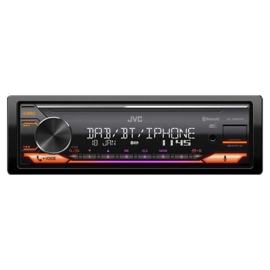Auto radio JVC KD-X482DBT, DAB+, Bluetooth, Amazon Alexa, AUX, USB A