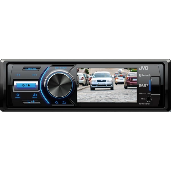 Auto radio JVC KD-X561DBT, DAB+, bluetooth, 3incha TFT zaslon, AUX, USB