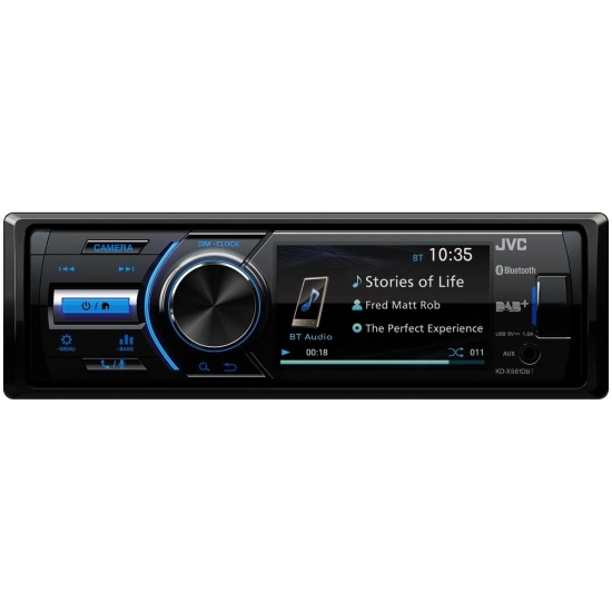 Auto radio JVC KD-X561DBT, DAB+, Bluetooth, 3incha TFT zaslon, AUX, USB A