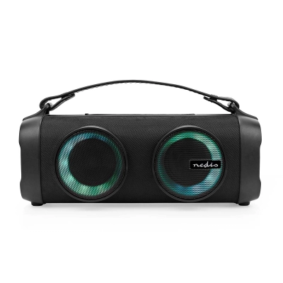 Prijenosni bluetooth zvučnik NEDIS Party Boombox SPBB306BK, IPX4 vodootporni, 24W, crni