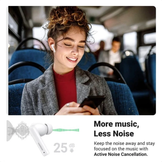 Slušalice UGREEN HiTune T3, in-ear, bežične, Bluetooth, bijele