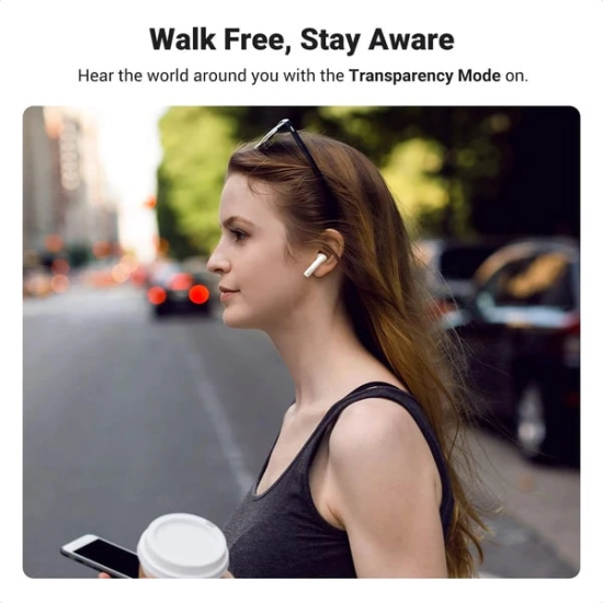 Slušalice UGREEN HiTune T3, in-ear, bežične, Bluetooth, bijele