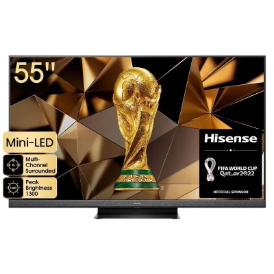 Televizor ULED 55incha HISENSE 55U8HQ, 4K UHD, DVB-T2/C/S2, HDMI, Wi-Fi, USB, energetski razred G, (Mini LED)   - Televizori
