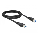 Kabel DELOCK, USB 3.0 Type-AM > USB 3.0 Type-BM 2.0 m black 85068