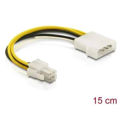 Kabel DELOCK, interni power P4 M na Molex 4 pin M 82391   - Naponski kabeli