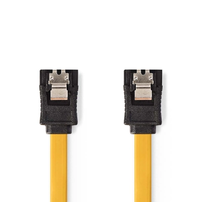 Kabel NEDIS, SATA 7-Pin (F) < SATA 7-Pin (F), 1m Flat, žuti Kabel NEDIS, SATA 7-Pin (F) < SATA 7-Pin (F), 1m Flat, žuti