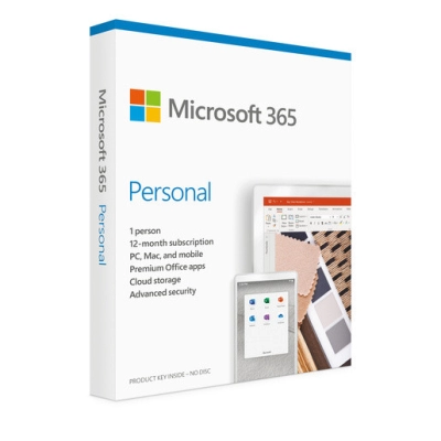 MICROSOFT Office FPP M365 Personal, 1 godina, Medialess, Engleski, QQ2-01399   - Aplikacije