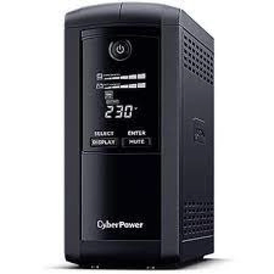 UPS CYBERPOWER 700VA/390W VP700ELCD line-int., šuko, desktop UPS CYBERPOWER 700VA/390W VP700ELCD line-int., šuko, desktop