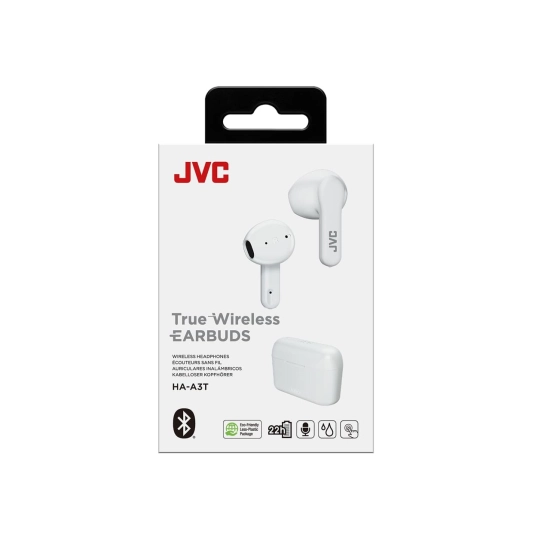 Slušalice JVC HA-A3T True Wireless Earbuds, in-ear, bežične, Bluetooth, bijele