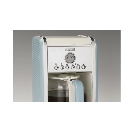 Aparat za kavu ARIETE MOD.1342, Vintage, filter, 2000W, plavi Aparat za kavu ARIETE MOD.1342, Vintage, filter, 2000W, plavi