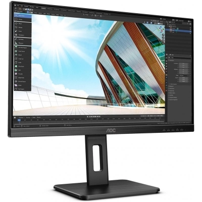 Monitor 27incha AOC Q272P2Q, QHD, IPS, 75Hz, 4ms, 300cd/m2, 1000:1, pivot   - AOC