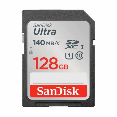 Memorijska kartica SANDISK, Ultra SDXC, 128GB, SDSDUNB-128G-GN6IN, Class 10 UHS-I, 140MB/s - Memorijske kartice Memorijska kartica SANDISK, Ultra SDXC, 128GB, SDSDUNB-128G-GN6IN, Class 10 UHS-I, 140MB/s - Memorijske kartice
