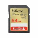Memorijska kartica SANDISK Extreme SDXC, 64 GB, SDSDXV2-064G-GNCIN, V30 UHS-I U3, 170MB/s