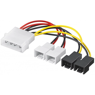 Kabel GOOBAY, adapter za PC vent., 5.25in M > 2x 12 V/2x 5 V    - Naponski kabeli