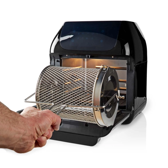 Mini pećnica i friteza na vrući zrak NEDIS KAAFO300EBK, 12l, 60min timer, 1500W, crna Mini pećnica i friteza na vrući zrak NEDIS KAAFO300EBK, 12l, 60min timer, 1500W, crna