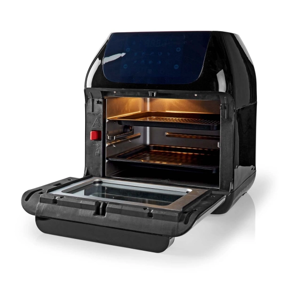 Mini pećnica i friteza na vrući zrak NEDIS KAAFO300EBK, 12l, 60min timer, 1500W, crna Mini pećnica i friteza na vrući zrak NEDIS KAAFO300EBK, 12l, 60min timer, 1500W, crna